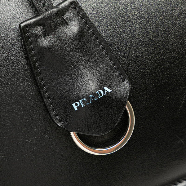 プラダ ハンドバッグ 1BA178 ブラック カーフレザー レディース PRADA 【中古】