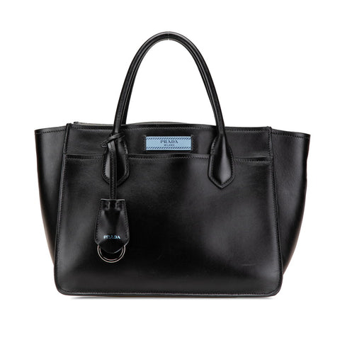 プラダ ハンドバッグ 1BA178 ブラック カーフレザー レディース PRADA 【中古】