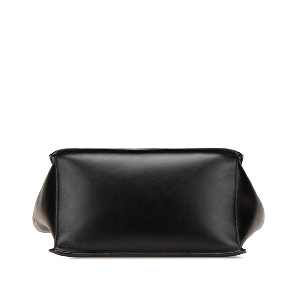 プラダ ハンドバッグ 1BA178 ブラック カーフレザー レディース PRADA 【中古】