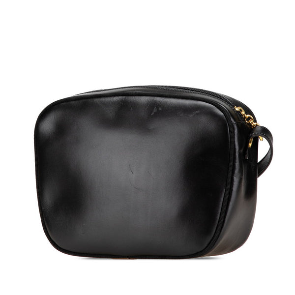 サルヴァトーレフェラガモ ヴァラ 斜め掛け ショルダーバッグ A214183 ブラック レザー レディース Salvatore Ferragamo 【中古】