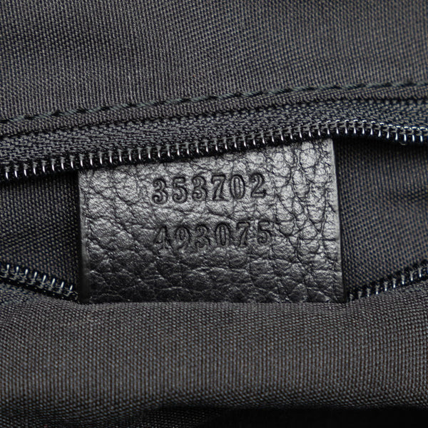 グッチ GG ナイロン トートバッグ 353702 ブラック ナイロン レザー レディース GUCCI 【中古】