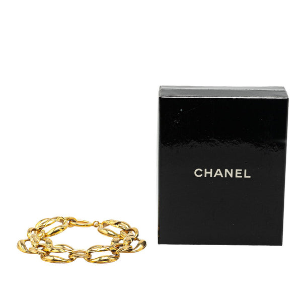 シャネル マトラッセ チェーン ブレスレット ゴールド メッキ レディース CHANEL 【中古】