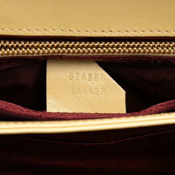 グッチ ズゥミ ホースビット ショルダーバッグ 576388 ベージュ イエロー ブラック レザー レディース GUCCI 【中古】