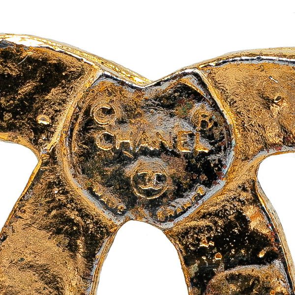 シャネル ココマーク ラインストーン ブローチ ゴールド メッキ レディース CHANEL 【中古】