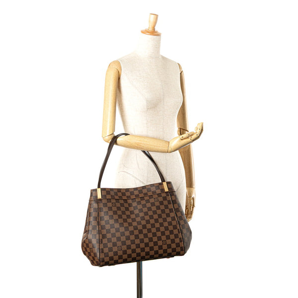 ルイ ヴィトン ダミエ マーリボーンGM トートバッグ ショルダーバッグ N41214 ブラウン PVC レザー レディース LOUIS VUITTON 【中古】