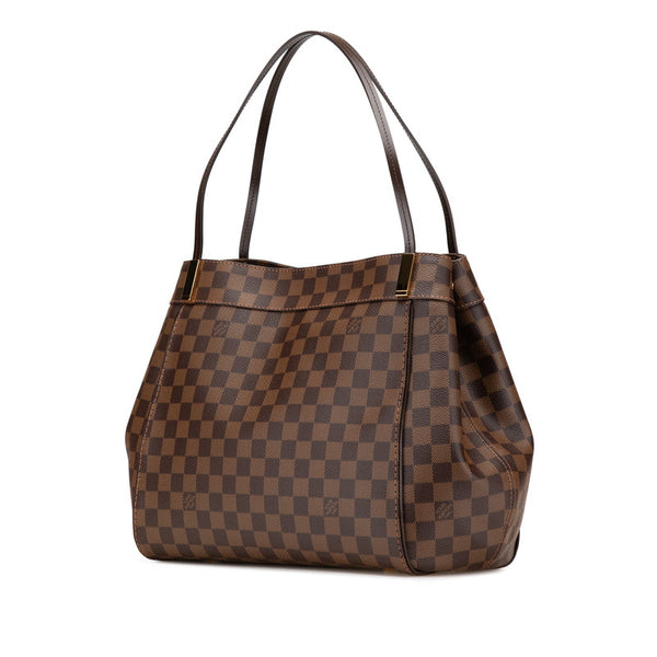 ルイ ヴィトン ダミエ マーリボーンGM トートバッグ ショルダーバッグ N41214 ブラウン PVC レザー レディース LOUIS VUITTON 【中古】