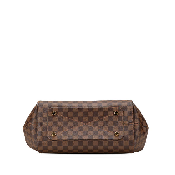 ルイ ヴィトン ダミエ マーリボーンGM トートバッグ ショルダーバッグ N41214 ブラウン PVC レザー レディース LOUIS VUITTON 【中古】