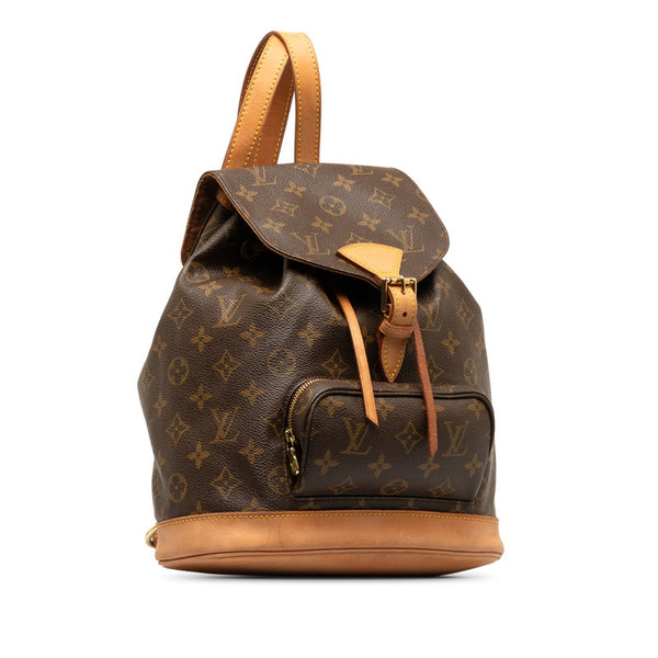 ルイ ヴィトン モノグラム モンスリMM リュック バックパック M51136 ブラウン PVC レザー レディース LOUIS VUITTON 【中古】