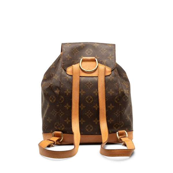 ルイ ヴィトン モノグラム モンスリMM リュック バックパック M51136 ブラウン PVC レザー レディース LOUIS VUITTON 【中古】