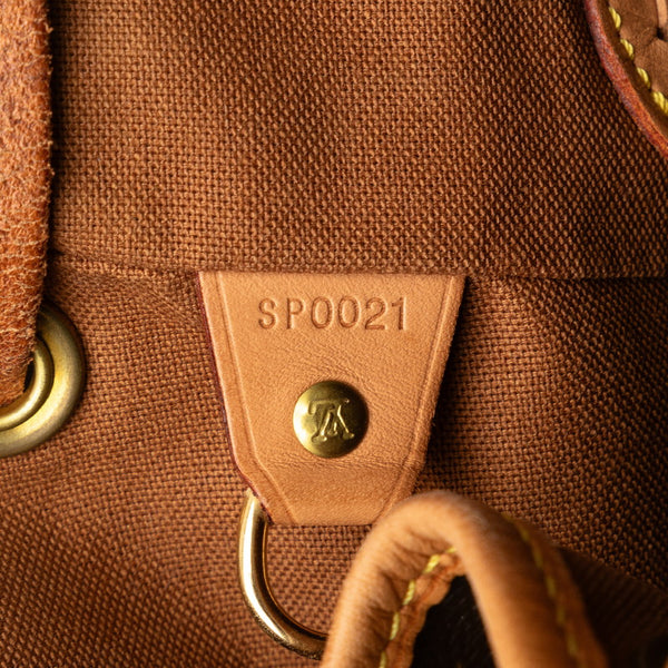 ルイ ヴィトン モノグラム モンスリMM リュック バックパック M51136 ブラウン PVC レザー レディース LOUIS VUITTON 【中古】