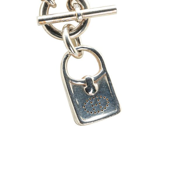エルメス エブリンアミュレット ネックレス シルバー SV925 シルバー レディース HERMES 【中古】