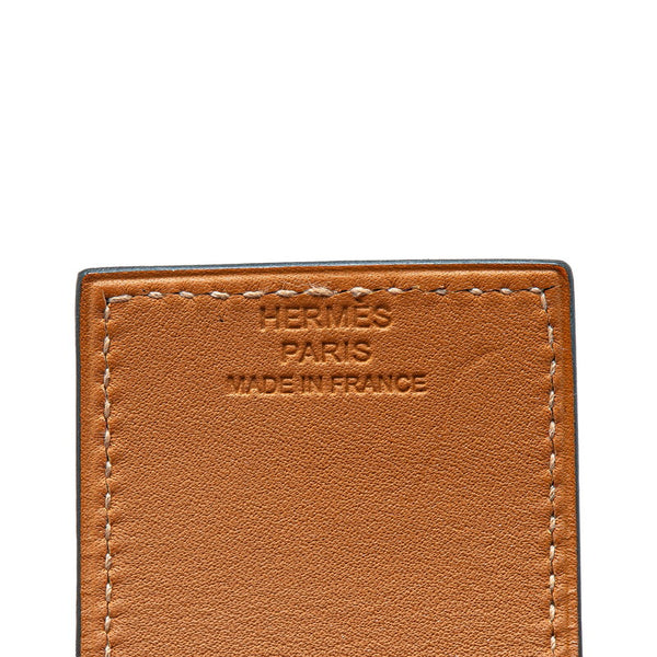 エルメス ドラッグ ブレスレット レッド ヴォーエプソン メッキ レディース HERMES 【中古】