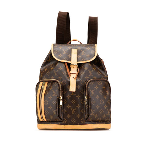 ルイ ヴィトン モノグラム サック ア ド ボスフォール リュック バックパック M40107 ブラウン PVC レザー レディース LOUIS VUITTON 【中古】