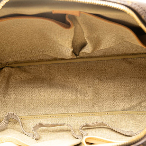 ルイ ヴィトン モノグラム ドーヴィル ハンドバッグ M47270 ブラウン PVC レザー レディース LOUIS VUITTON 【中古】