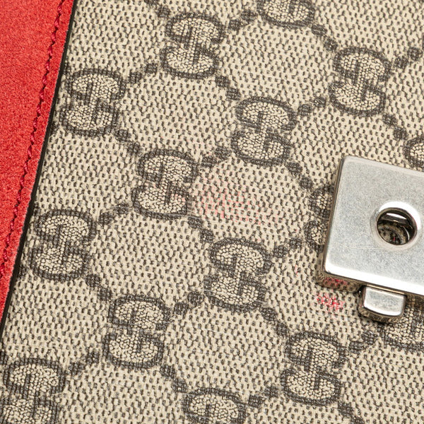 グッチ GGスプリーム ディオニュソス チェーン ショルダーバッグ 400249 ベージュ レッド PVC スエード レディース GUCCI 【中古】