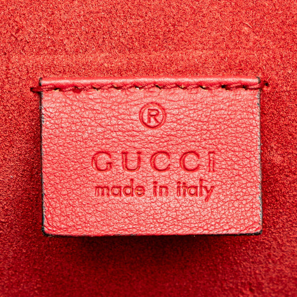 グッチ GGスプリーム ディオニュソス チェーン ショルダーバッグ 400249 ベージュ レッド PVC スエード レディース GUCCI 【中古】