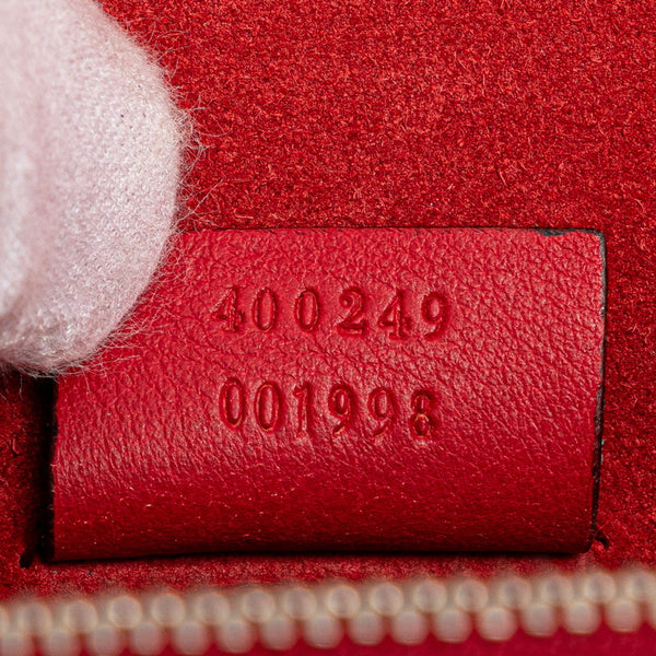 グッチ GGスプリーム ディオニュソス チェーン ショルダーバッグ 400249 ベージュ レッド PVC スエード レディース GUCCI 【中古】