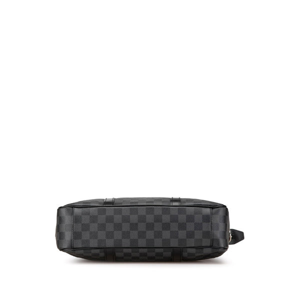 ルイ ヴィトン ダミエ グラフィット タダオPM ハンドバッグ ショルダーバッグ 2WAY N41259 ブラック PVC レザー メンズ LOUIS VUITTON 【中古】