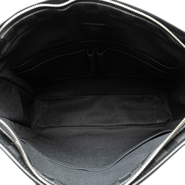 ルイ ヴィトン ダミエ グラフィット タダオPM ハンドバッグ ショルダーバッグ 2WAY N41259 ブラック PVC レザー メンズ LOUIS VUITTON 【中古】