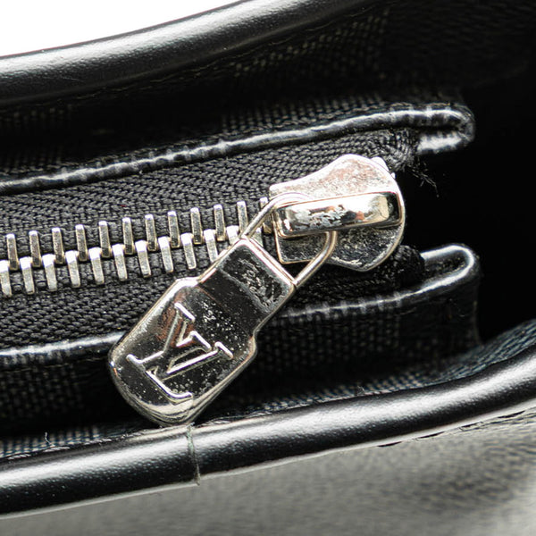 ルイ ヴィトン ダミエ グラフィット タダオPM ハンドバッグ ショルダーバッグ 2WAY N41259 ブラック PVC レザー メンズ LOUIS VUITTON 【中古】