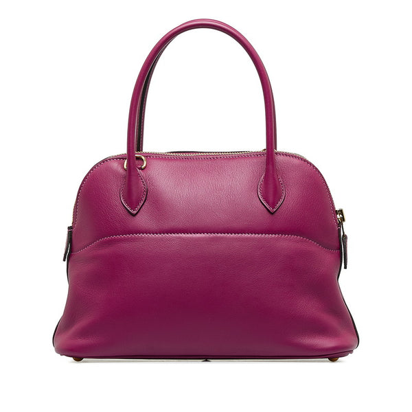エルメス ボリード27 ゴールド金具 ハンドバッグ ショルダーバッグ 2WAY アネモネ パープル スイフト レディース HERMES 【中古】