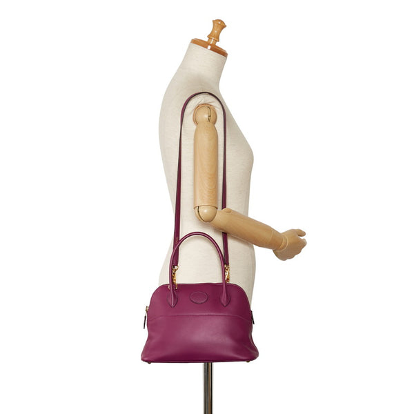 エルメス ボリード27 ゴールド金具 ハンドバッグ ショルダーバッグ 2WAY アネモネ パープル スイフト レディース HERMES 【中古】