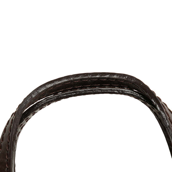 ルイ ヴィトン ダミエ マノスクGM 付属 ポーチ ブラウン PVC レザー レディース LOUIS VUITTON 【中古】