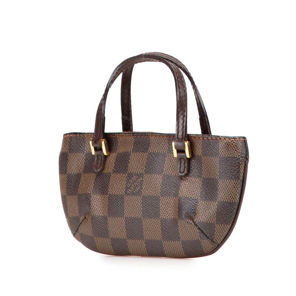 ルイ ヴィトン ダミエ マノスクGM 付属 ポーチ ブラウン PVC レザー レディース LOUIS VUITTON 【中古】