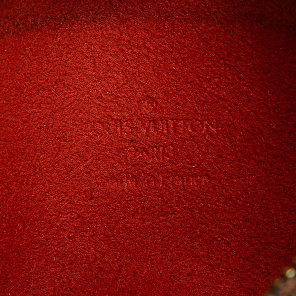 ルイ ヴィトン ダミエ マノスクGM 付属 ポーチ ブラウン PVC レザー レディース LOUIS VUITTON 【中古】