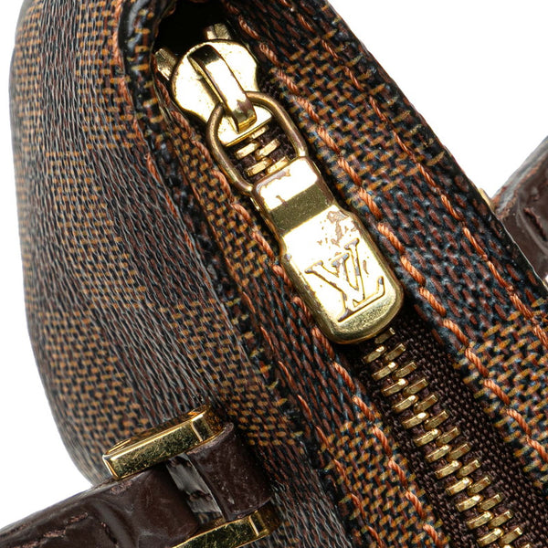 ルイ ヴィトン ダミエ マノスクGM 付属 ポーチ ブラウン PVC レザー レディース LOUIS VUITTON 【中古】
