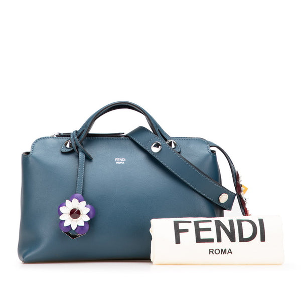 フェンディ バイザウェイ ミディアム ハンドバッグ ショルダーバッグ 2WAY 8BL124 ネイビー ブルー レザー レディース FENDI 【中古】