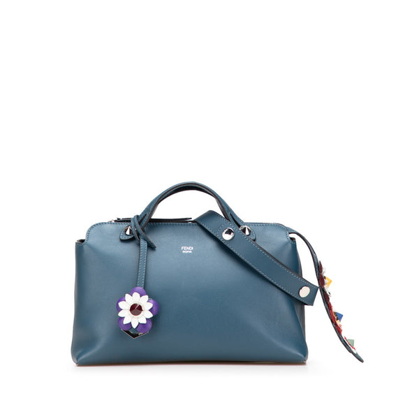 フェンディ バイザウェイ ミディアム ハンドバッグ ショルダーバッグ 2WAY 8BL124 ネイビー ブルー レザー レディース FENDI 【中古】