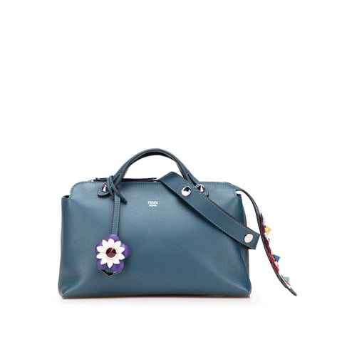 フェンディ バイザウェイ ミディアム ハンドバッグ ショルダーバッグ 2WAY 8BL124 ネイビー ブルー レザー レディース FENDI 【中古】