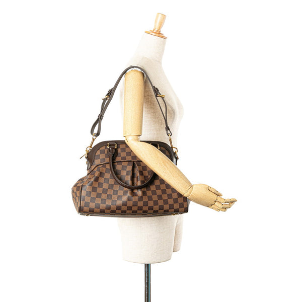 ルイ ヴィトン ダミエ トレヴィPM ハンドバッグ ショルダーバッグ 2WAY N51997 ブラウン PVC レザー レディース LOUIS VUITTON 【中古】