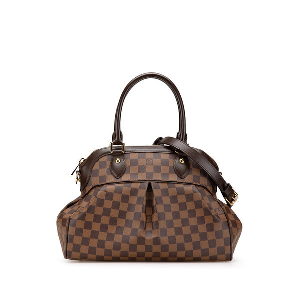 ルイ ヴィトン ダミエ トレヴィPM ハンドバッグ ショルダーバッグ 2WAY N51997 ブラウン PVC レザー レディース LOUIS VUITTON 【中古】