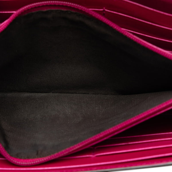 グッチ グッチシマ ラブリーハート 長財布 251861 メタリックピンク パテントレザー レディース GUCCI 【中古】