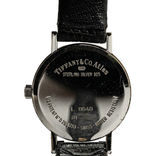 ティファニー アトラス 腕時計 L0640 クオーツ ステンレススチール レザー レディース TIFFANY&Co. 【中古】