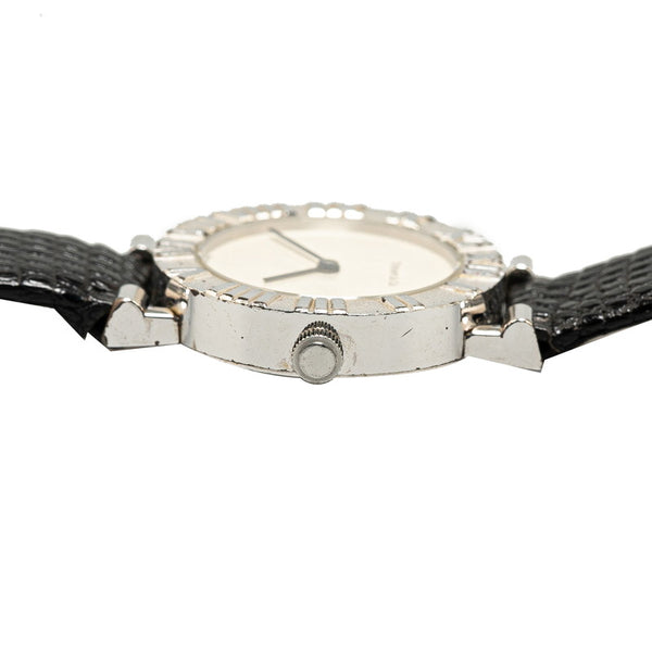 ティファニー アトラス 腕時計 L0640 クオーツ ステンレススチール レザー レディース TIFFANY&Co. 【中古】
