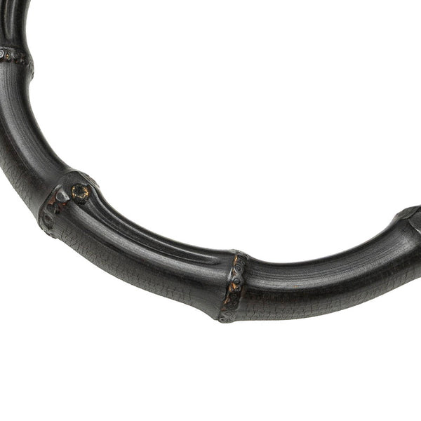 グッチ ×印伝 ニューバンブー ハンドバッグ ショルダーバッグ 2WAY 396877 ネイビー ブラック レザー レディース GUCCI 【中古】