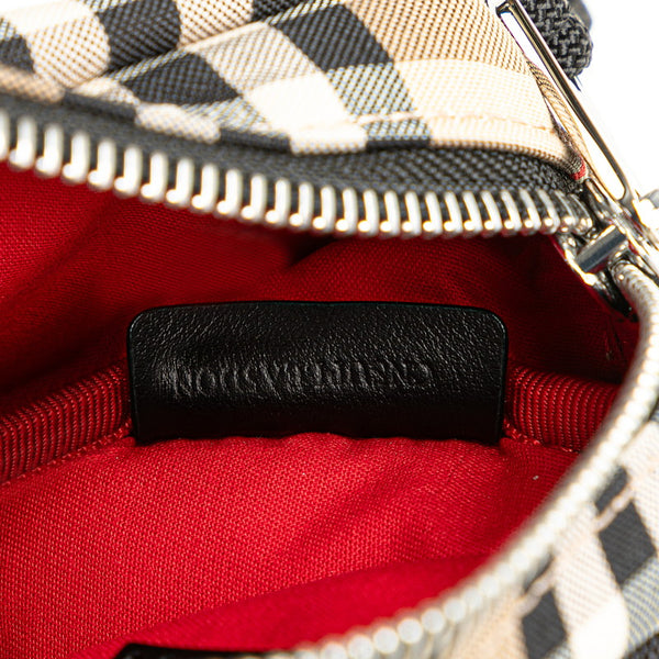 バーバリー ノバチェック ウエストバッグ ベージュ ブラック キャンバス レディース BURBERRY 【中古】