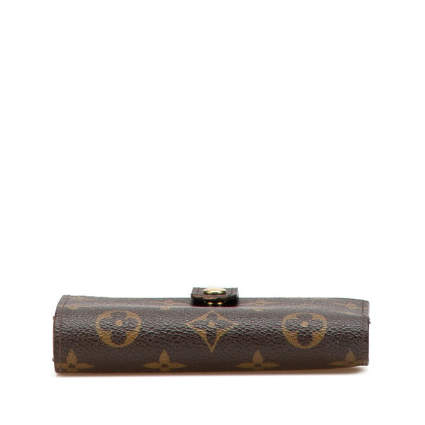 ルイ ヴィトン モノグラム ポルトフォイユ ヴィエノワ  二つ折り財布 M61674 ブラウン PVC レザー レディース LOUIS VUITTON 【中古】