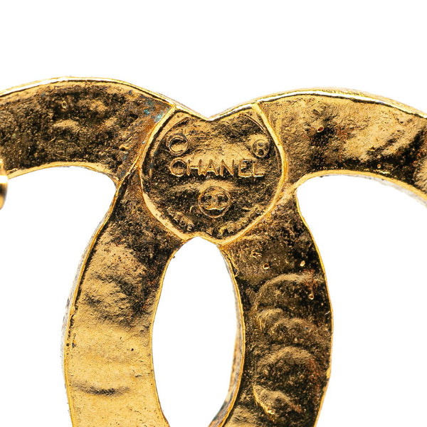 シャネル ココマーク ラインストーン ブローチ ゴールド メッキ レディース CHANEL 【中古】