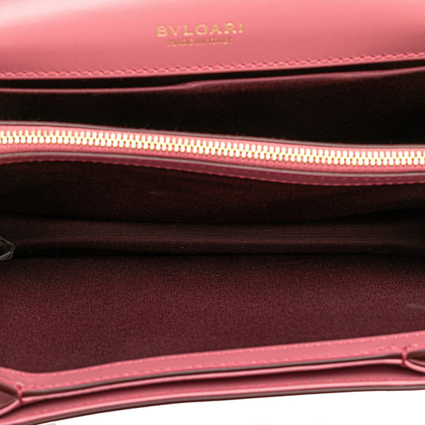 ブルガリ セルペンティ フォーエバー チェーン ショルダーバッグ ハンドバッグ ピンク レザー レディース BVLGARI 【中古】