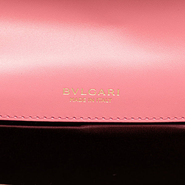 ブルガリ セルペンティ フォーエバー チェーン ショルダーバッグ ハンドバッグ ピンク レザー レディース BVLGARI 【中古】