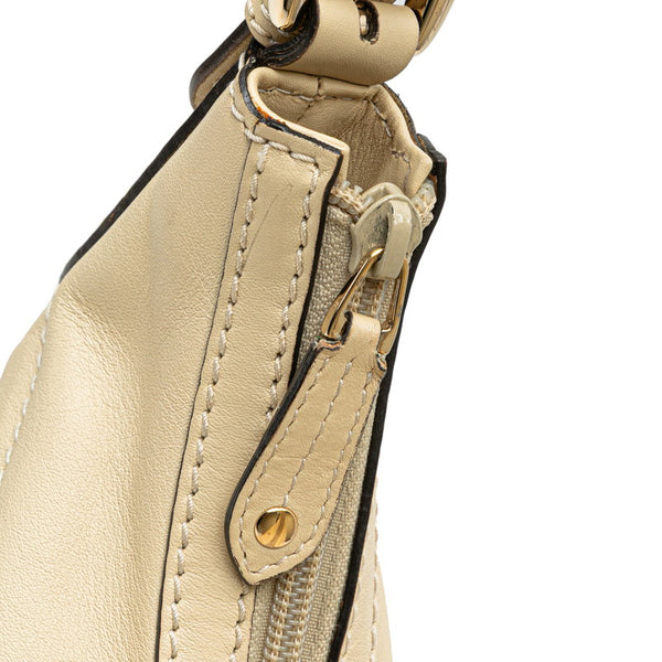 グッチ グッチシマ ワンショルダーバッグ 262903 ホワイト アイボリー レザー レディース GUCCI 【中古】