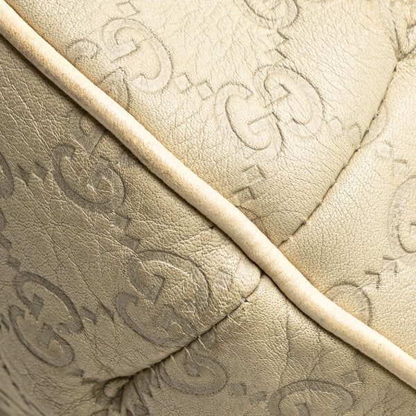 グッチ グッチシマ ワンショルダーバッグ 262903 ホワイト アイボリー レザー レディース GUCCI 【中古】