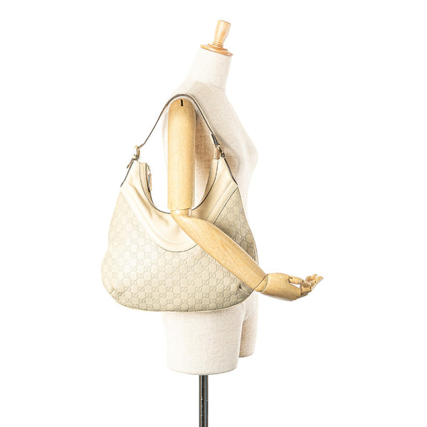 グッチ グッチシマ ワンショルダーバッグ 262903 ホワイト アイボリー レザー レディース GUCCI 【中古】