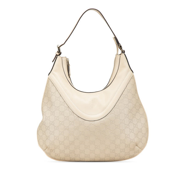 グッチ グッチシマ ワンショルダーバッグ 262903 ホワイト アイボリー レザー レディース GUCCI 【中古】