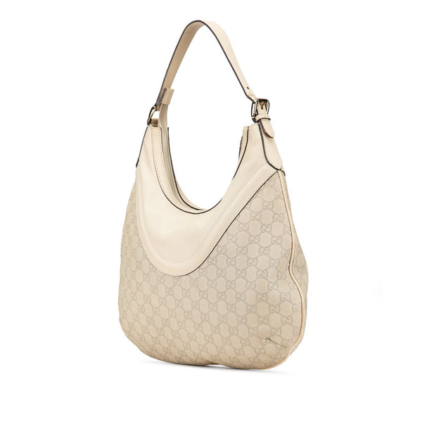 グッチ グッチシマ ワンショルダーバッグ 262903 ホワイト アイボリー レザー レディース GUCCI 【中古】