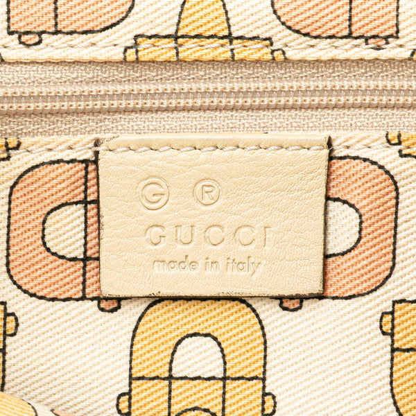 グッチ グッチシマ ワンショルダーバッグ 262903 ホワイト アイボリー レザー レディース GUCCI 【中古】